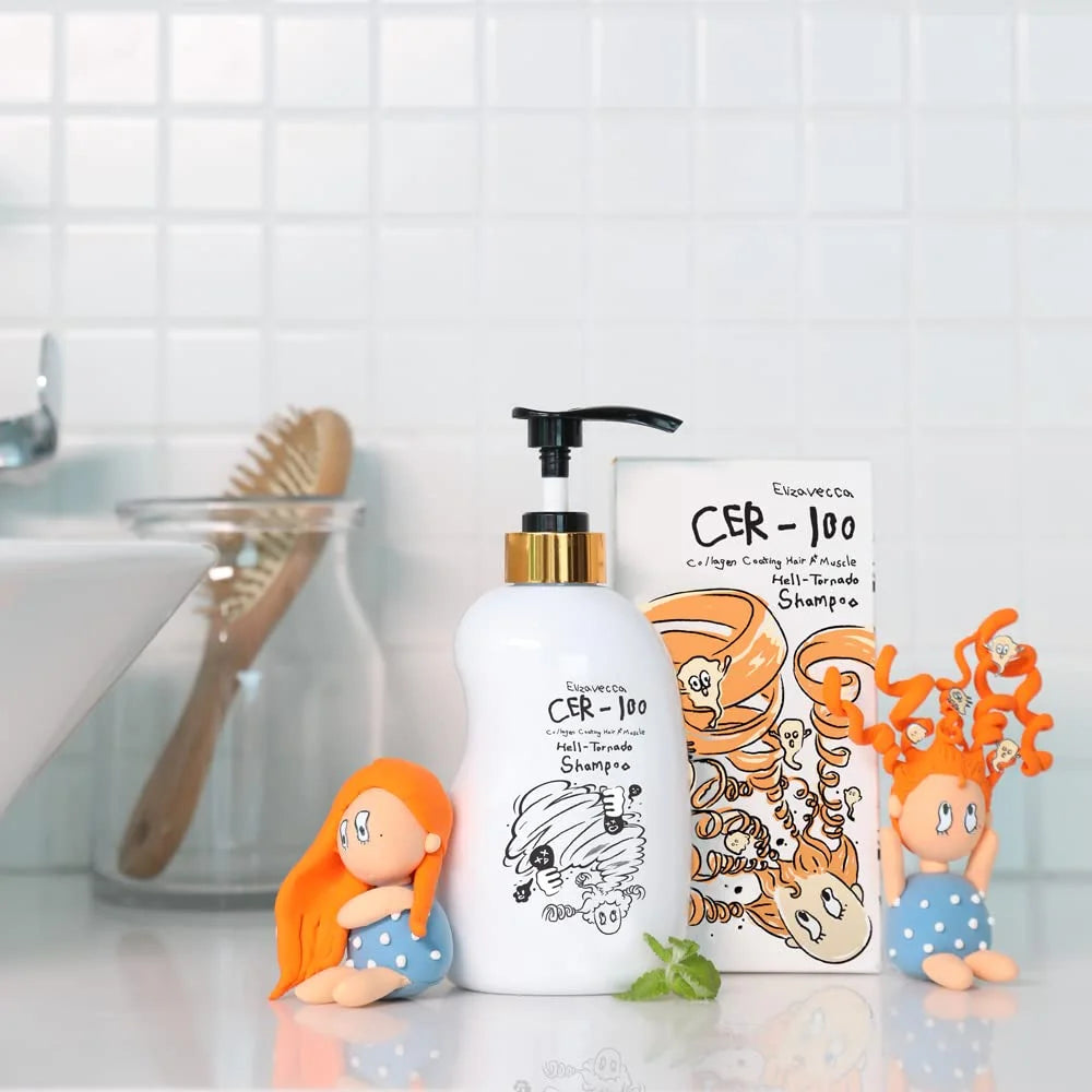 ELIZAVECCA CER-100 Collagen Coating Hair A+ Muscle Hell Tornado Shampoo 500ml