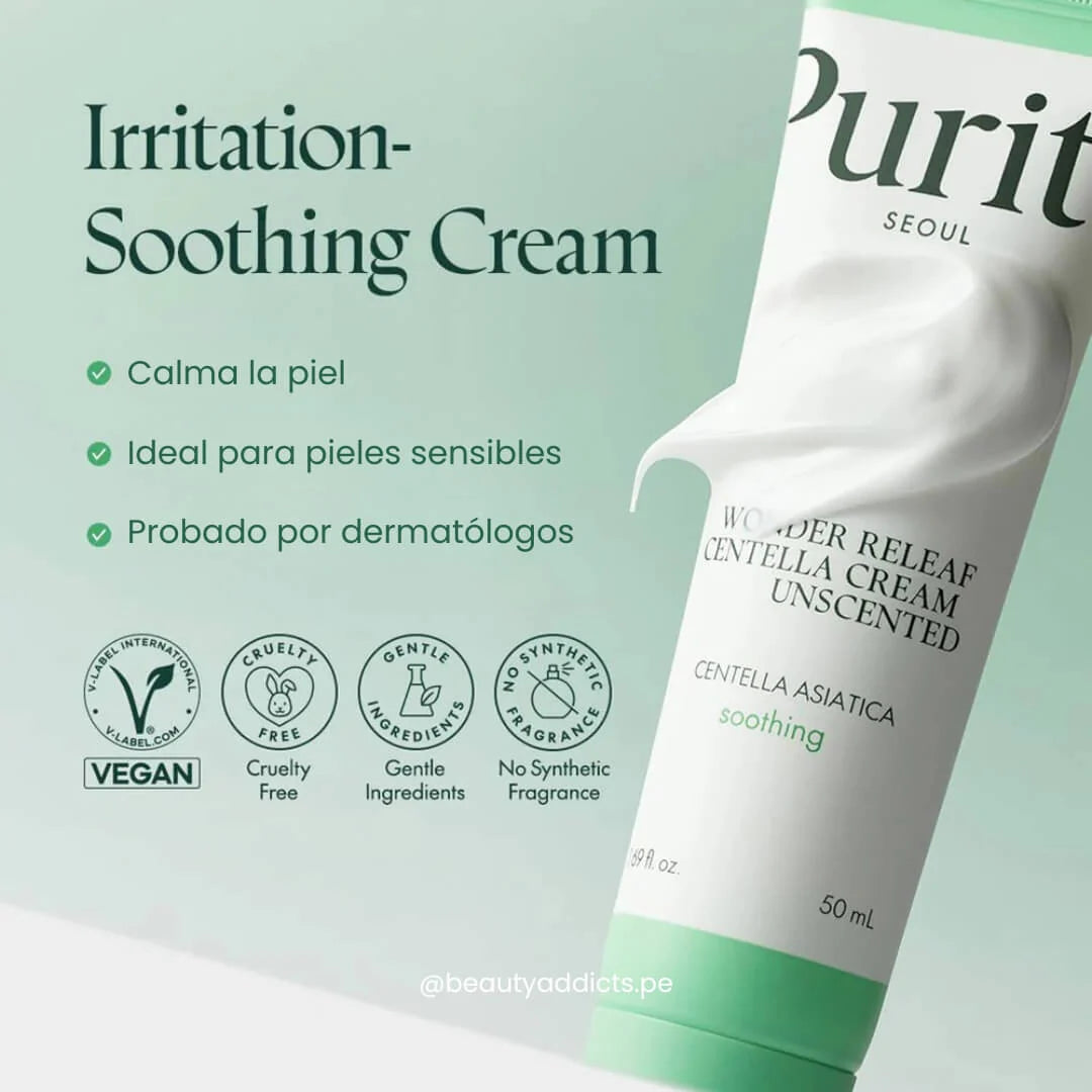 Purito - Wonder Releaf Centella Cream Unscented 50ml