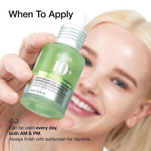 ANUA - Azelaic Acid 10 Hyaluron Redness Soothing Serum 30ml