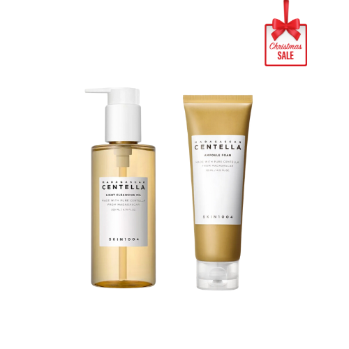 SKIN1004 - Madagascar Centella Cleansing Duo set | Aceite y espuma de limpieza set