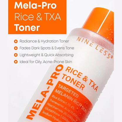 NINE LESS MELA-PRO Rice & TXA Toner 200ml