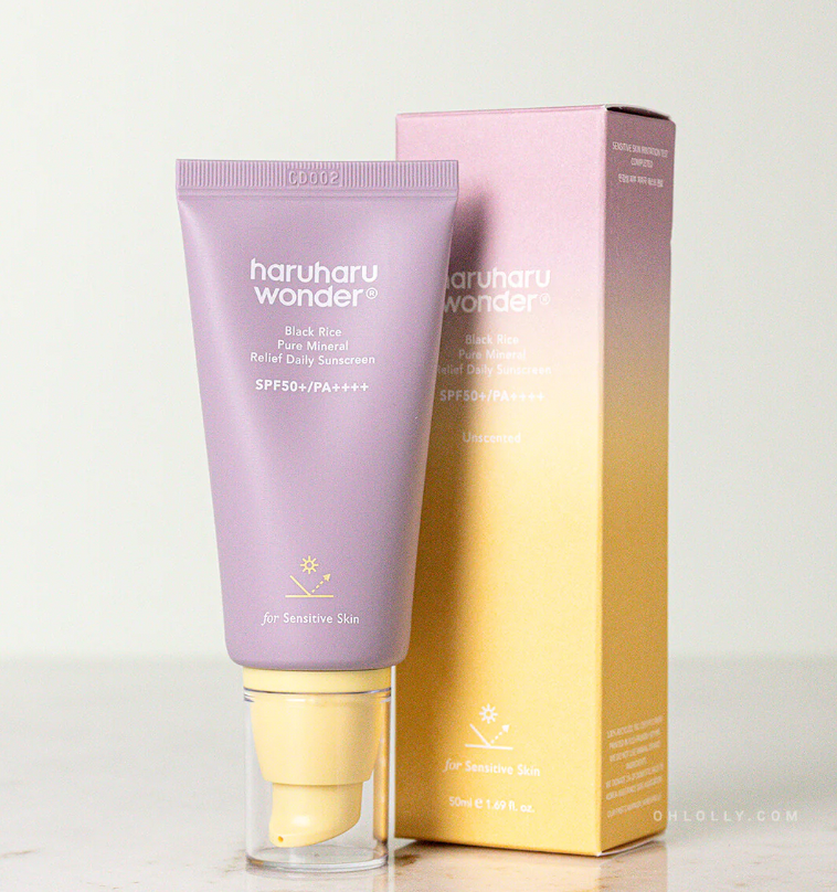 HARUHARU WONDER - BLACK RICE PURE MINERAL RELIEF DAILY SUNSCREEN SPF50+ PA++++