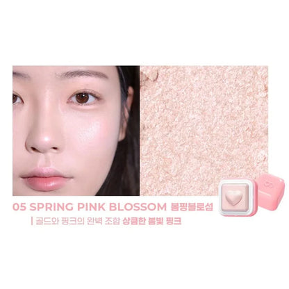 Colorgram Milk Bling Heartlighter 05 Spring pink blossom