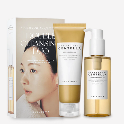 SKIN1004 Madagascar Centella Double Cleansing Duo | Aceite y espuma de limpieza set