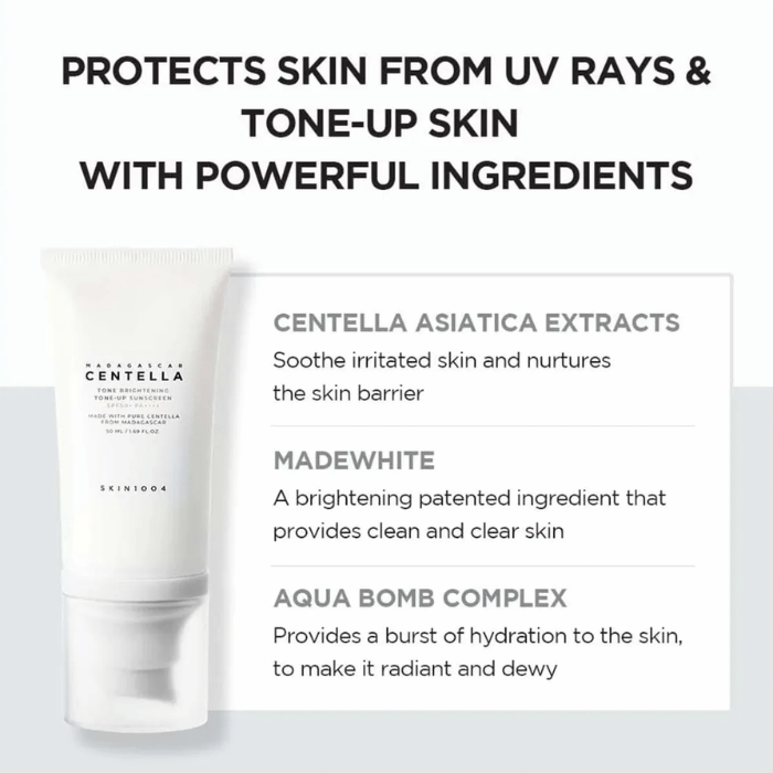SKIN1004 Madagascar Centella Tone Brightening Tone-Up Sunscreen 50ml