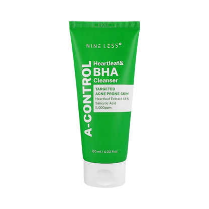NINE LESS A-Control Heartleaf & BHA Cleanser 120ml
