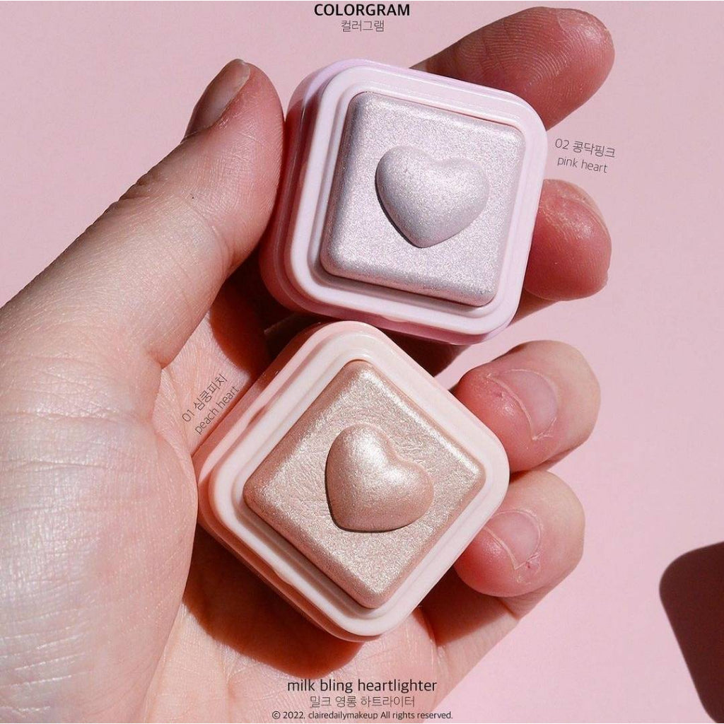 Colorgram Milk Bling Heartlighter 02 PINK HEART