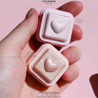 Colorgram Milk Bling Heartlighter 02 PINK HEART